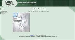 Desktop Screenshot of harddrivedestruction.com