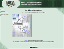 Tablet Screenshot of harddrivedestruction.com